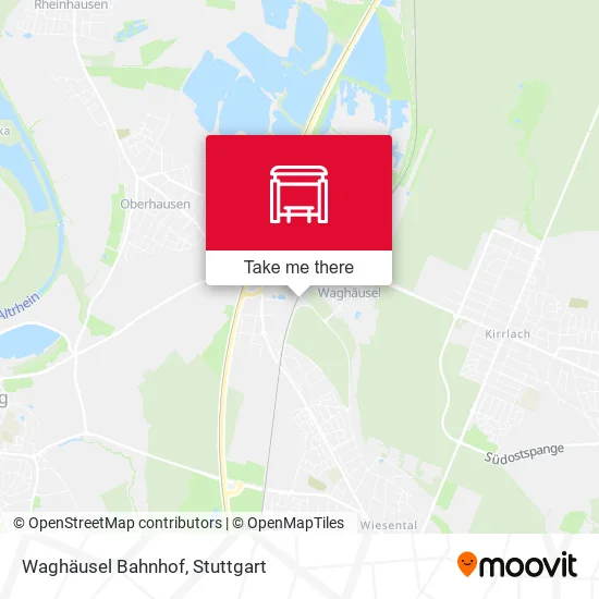 Карта Waghäusel Bahnhof