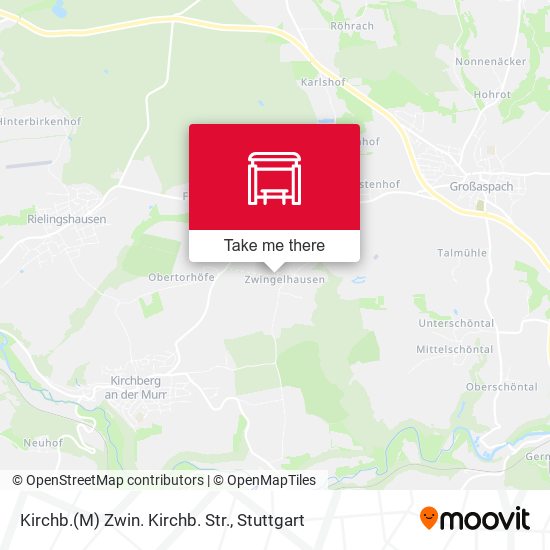Карта Kirchb.(M) Zwin. Kirchb. Str.