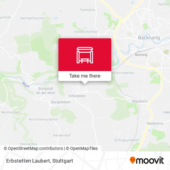 Карта Erbstetten Laubert