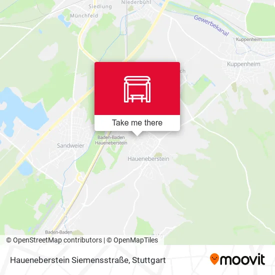 Карта Haueneberstein Siemensstraße