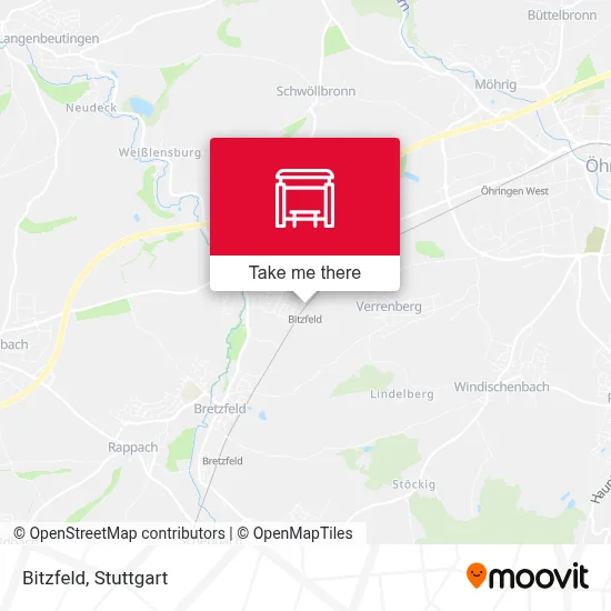 Bitzfeld map