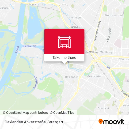Карта Daxlanden Ankerstraße