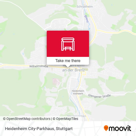 Heidenheim City-Parkhaus map