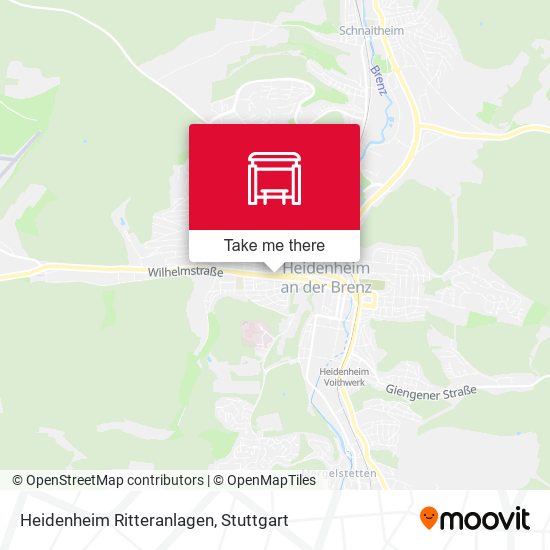 Карта Heidenheim Ritteranlagen