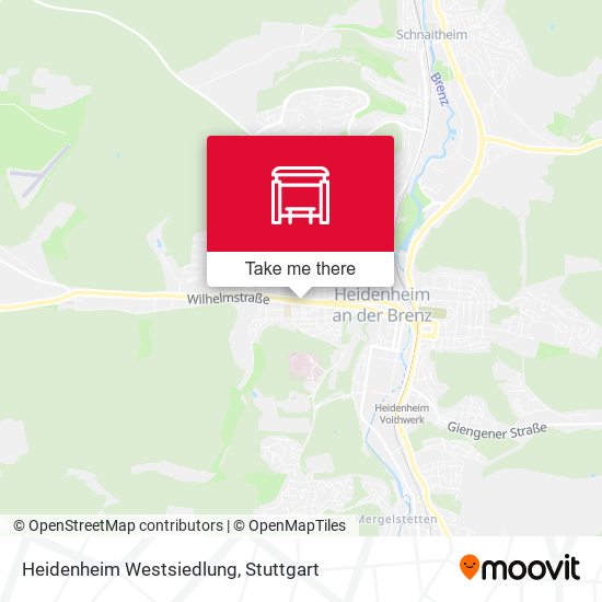 Карта Heidenheim Westsiedlung