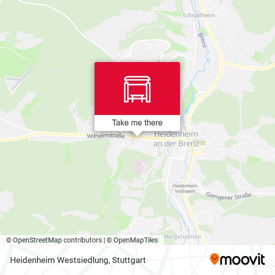 Карта Heidenheim Westsiedlung