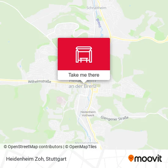 Карта Heidenheim Zoh