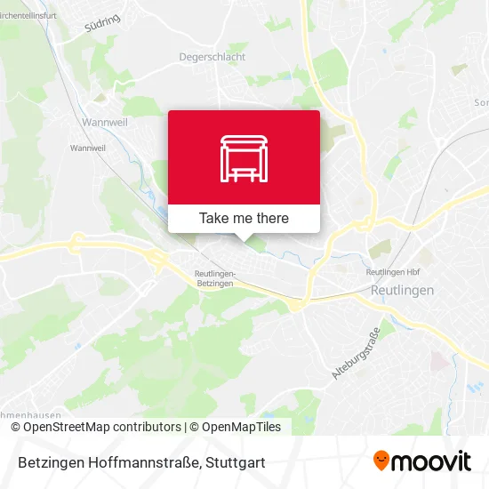 Карта Betzingen Hoffmannstraße