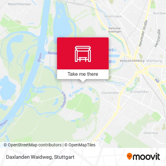 Карта Daxlanden Waidweg