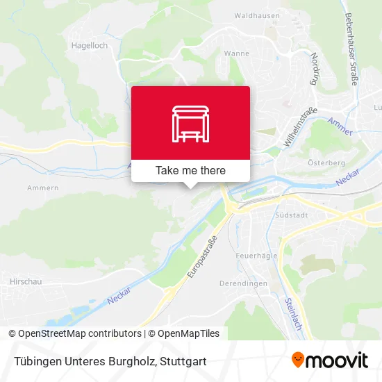Карта Tübingen Unteres Burgholz