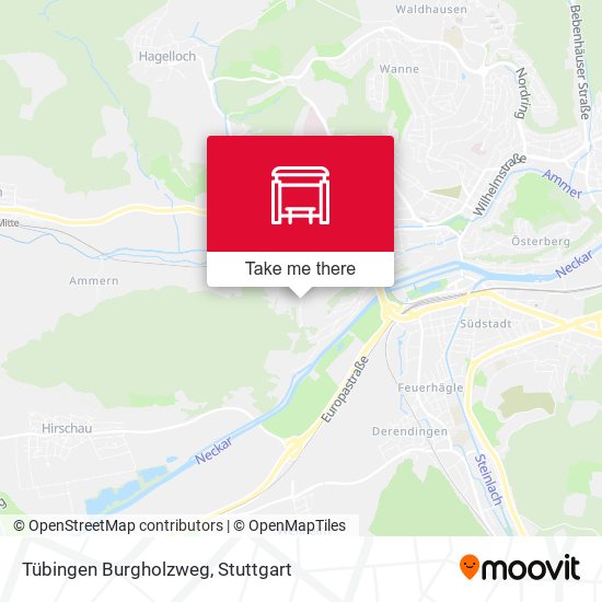 Tübingen Burgholzweg map