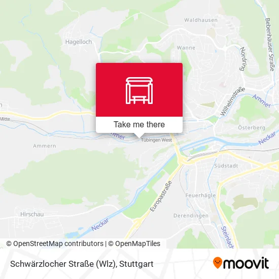 Карта Schwärzlocher Straße (Wlz)
