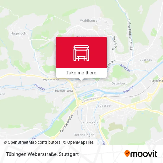 Карта Tübingen Weberstraße