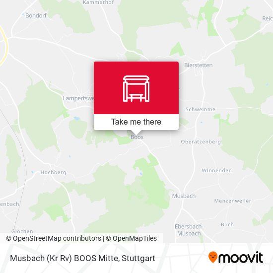 Карта Musbach (Kr Rv) BOOS Mitte