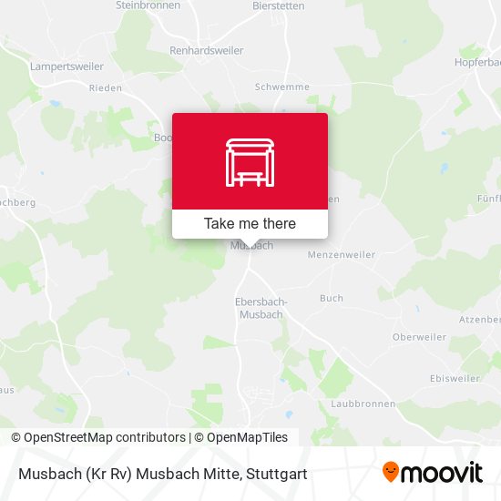 Карта Musbach (Kr Rv) Musbach Mitte