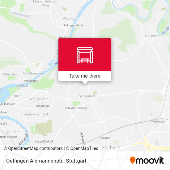 Oeffingen Alemannenstr. map