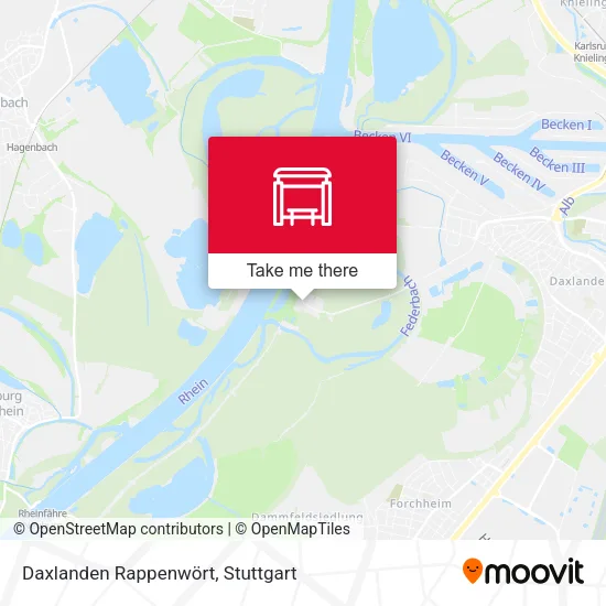 Карта Daxlanden Rappenwört