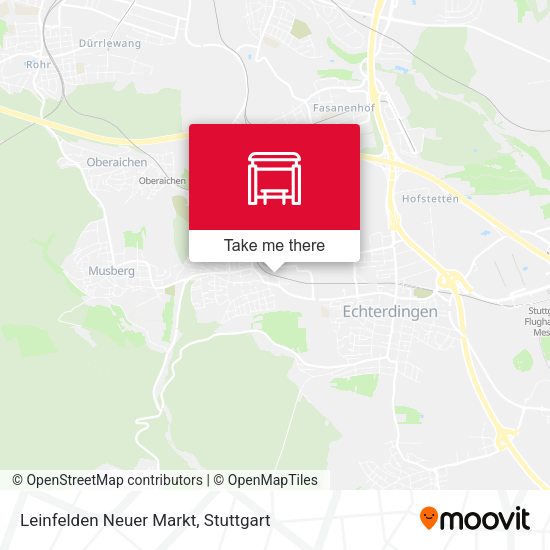 Leinfelden Neuer Markt map
