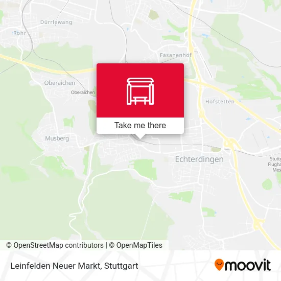 Leinfelden Neuer Markt map