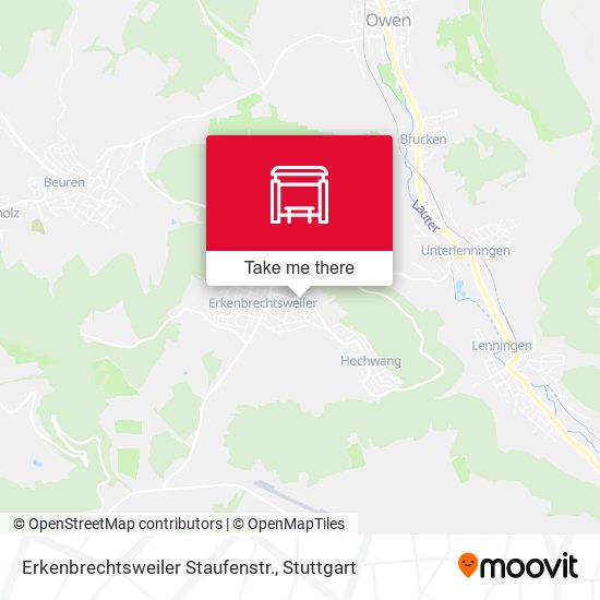 Erkenbrechtsweiler Staufenstr. map