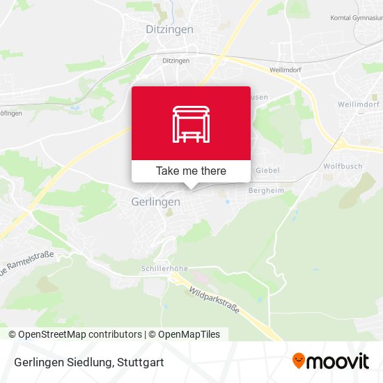 Карта Gerlingen Siedlung