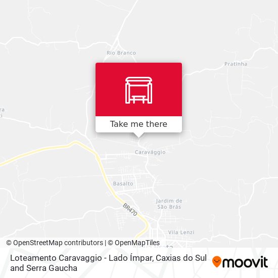 Loteamento Caravaggio - Lado Ímpar map