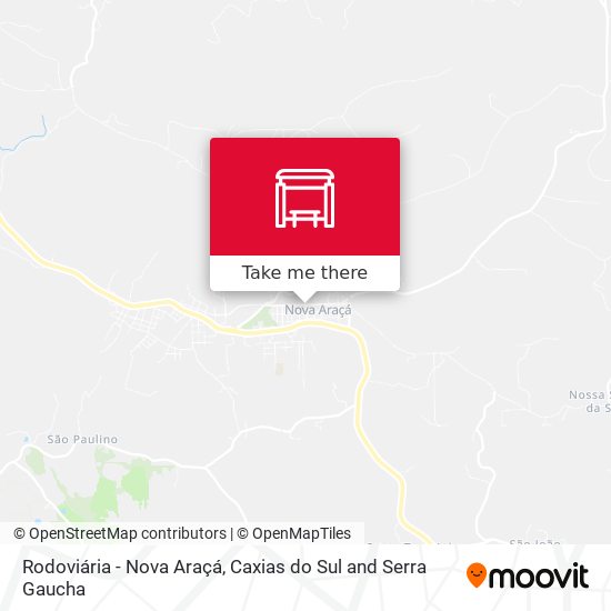 Rodoviária - Nova Araçá map