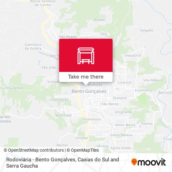Rodoviária - Bento Gonçalves map