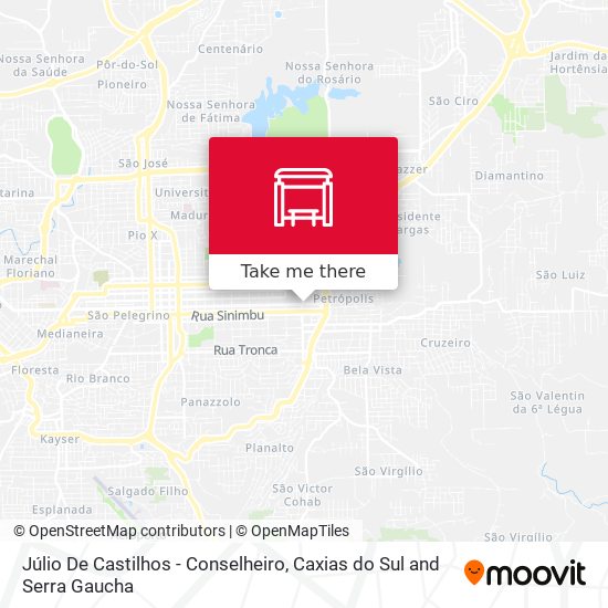 Júlio De Castilhos - Conselheiro map