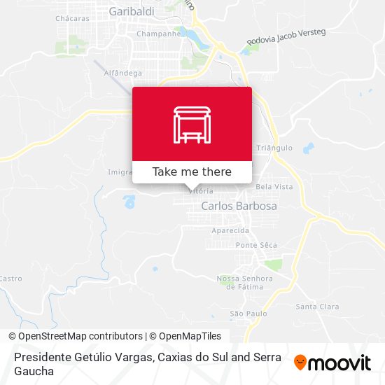 Presidente Getúlio Vargas map
