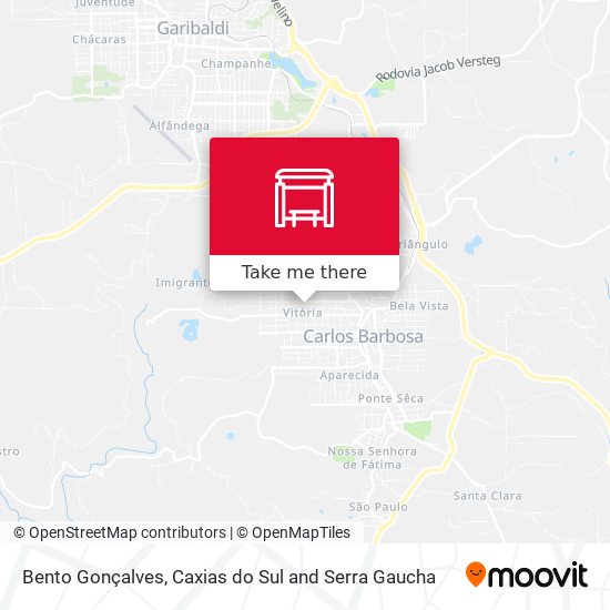 Bento Gonçalves map