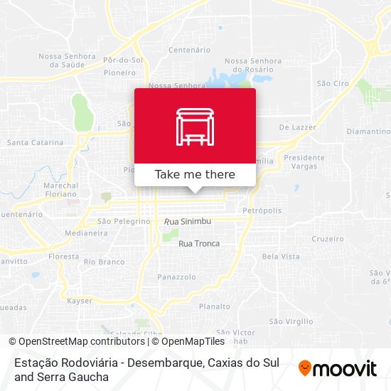 Estação Rodoviária - Desembarque map