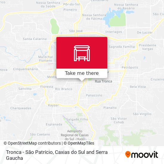 Tronca - São Patrício map