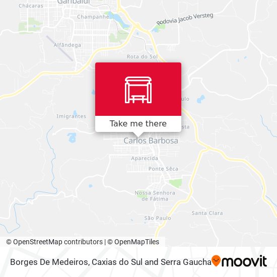 Borges De Medeiros map