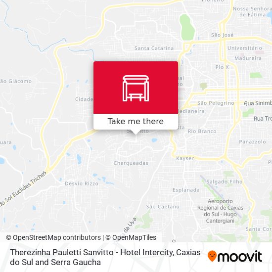 Therezinha Pauletti Sanvitto - Hotel Intercity map