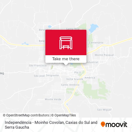 Independência - Moinho Covolan map