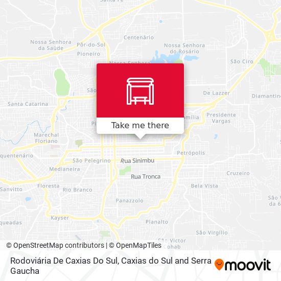 Rodoviária De Caxias Do Sul map