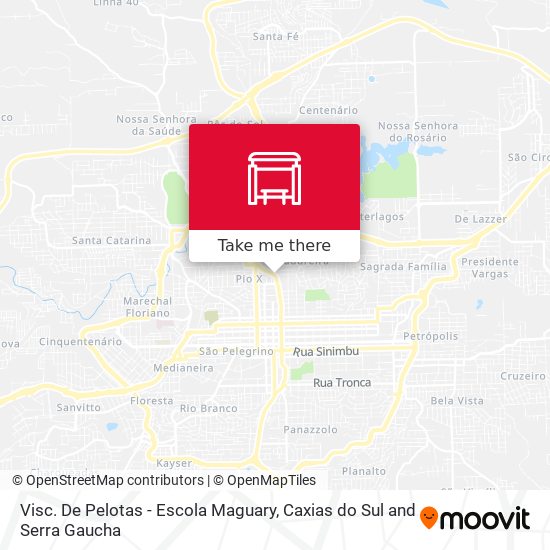 Visc. De Pelotas - Escola Maguary map