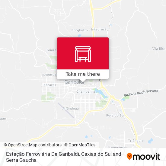 Estação Ferroviária De Garibaldi map