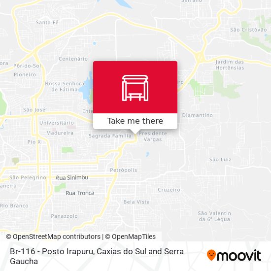 Br-116 - Posto Irapuru map