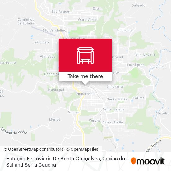 Estação Ferroviária De Bento Gonçalves map