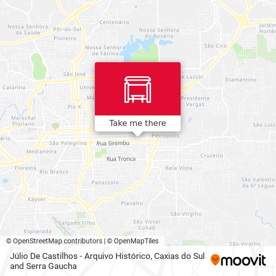 Júlio De Castilhos - Arquivo Histórico map