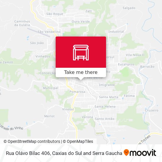 Rua Olávo Bilac 406 map