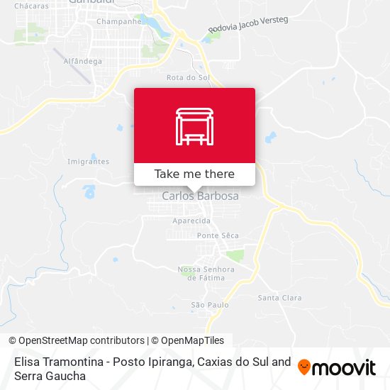 Elisa Tramontina - Posto Ipiranga map
