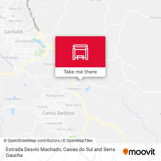 Estrada Desvio Machado map