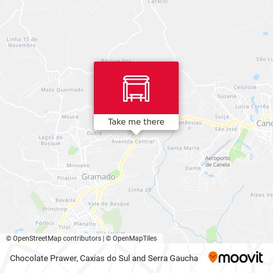 Chocolate Prawer map