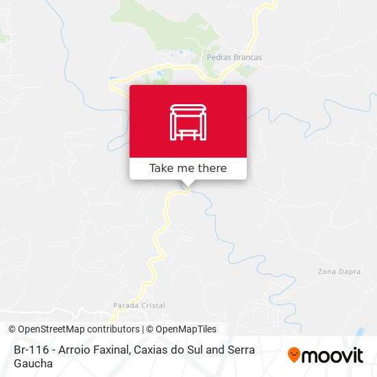 Br-116 - Arroio Faxinal map