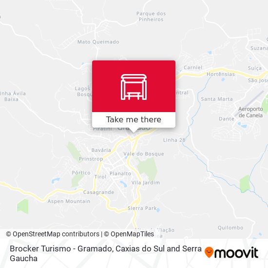 Brocker Turismo - Gramado map