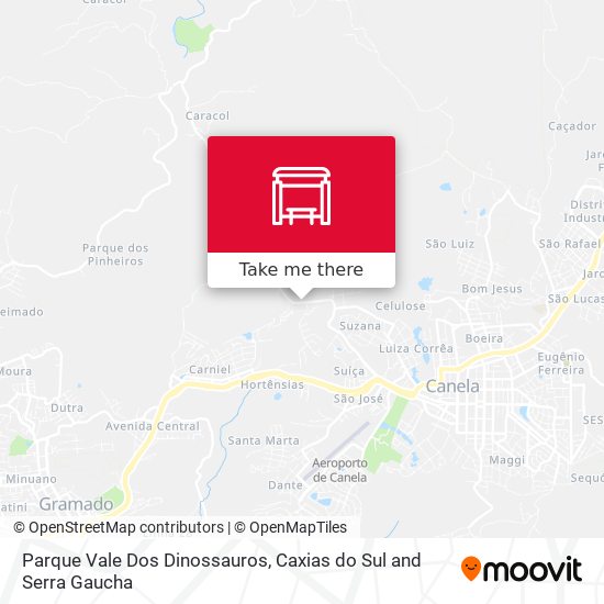 Parque Vale Dos Dinossauros map