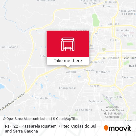 Rs-122 - Passarela Iguatemi / Ftec map